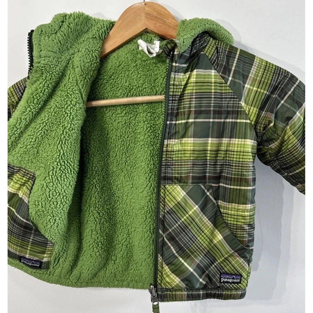 Patagonia Baby Reversible Retro Fleece Lined Tribbles Winter Jacket 24 M 61060